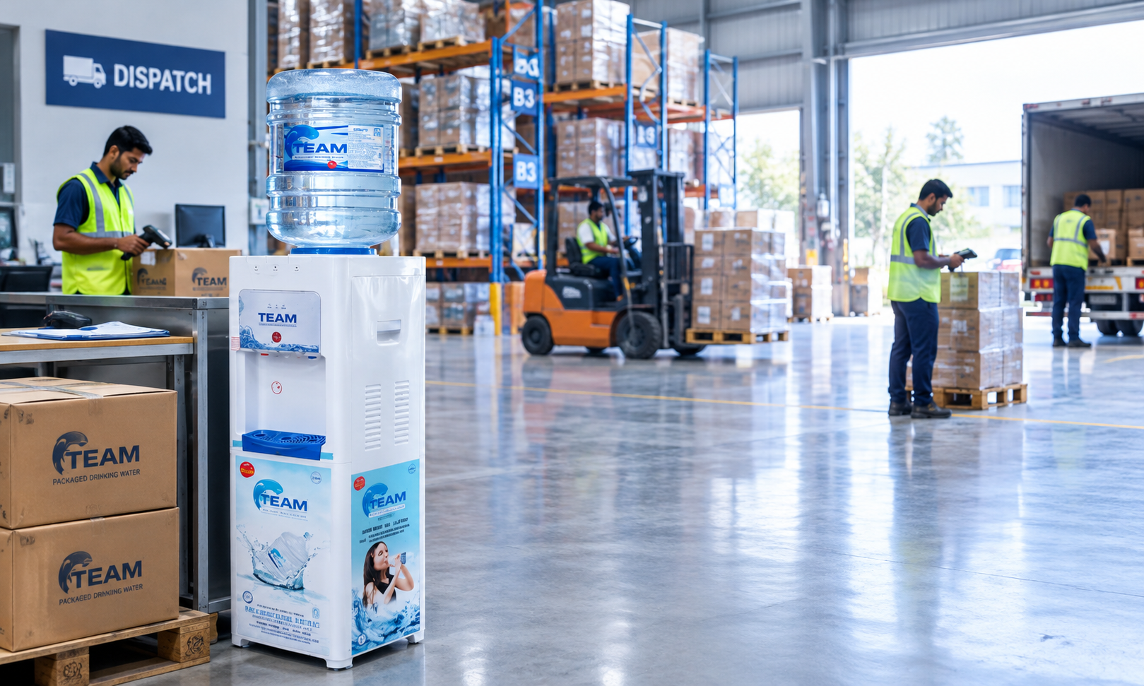 Logistics and warehouse workplace drinking water requirements